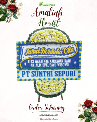 Papan Bunga Duka di Karawang Timur