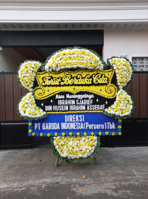 Papan Bunga Duka di Karawang Timur